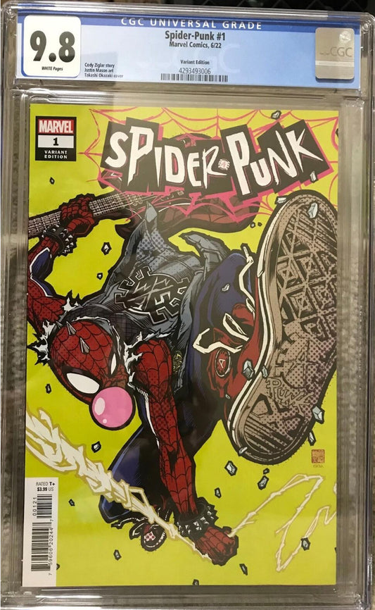 SPIDER-PUNK #1 - TAKASHI OKAZAKI 1:50 VARIANT CGC 9.8