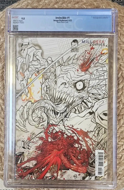 INVINCIBLE #1 - MEYERS SKETCH WRAPAROUND CGC 9.8