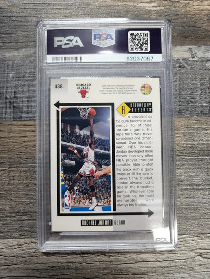 1993 Upper Deck Michael Jordan PSA 10 Gem Mint NBA Breakaway Threats