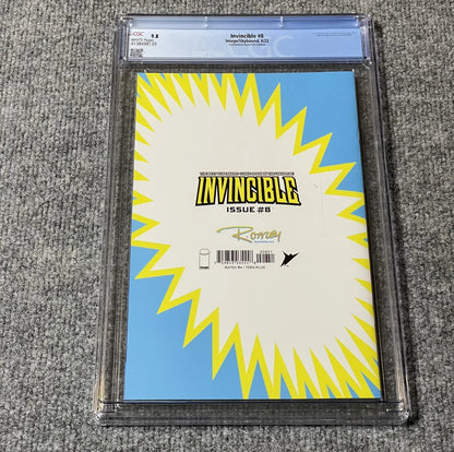 INVINCIBLE #8 - RYAN OTTLEY SPOT FOIL VIRGIN VARIANT SDCC CONVENTION COVER CGC 9.8