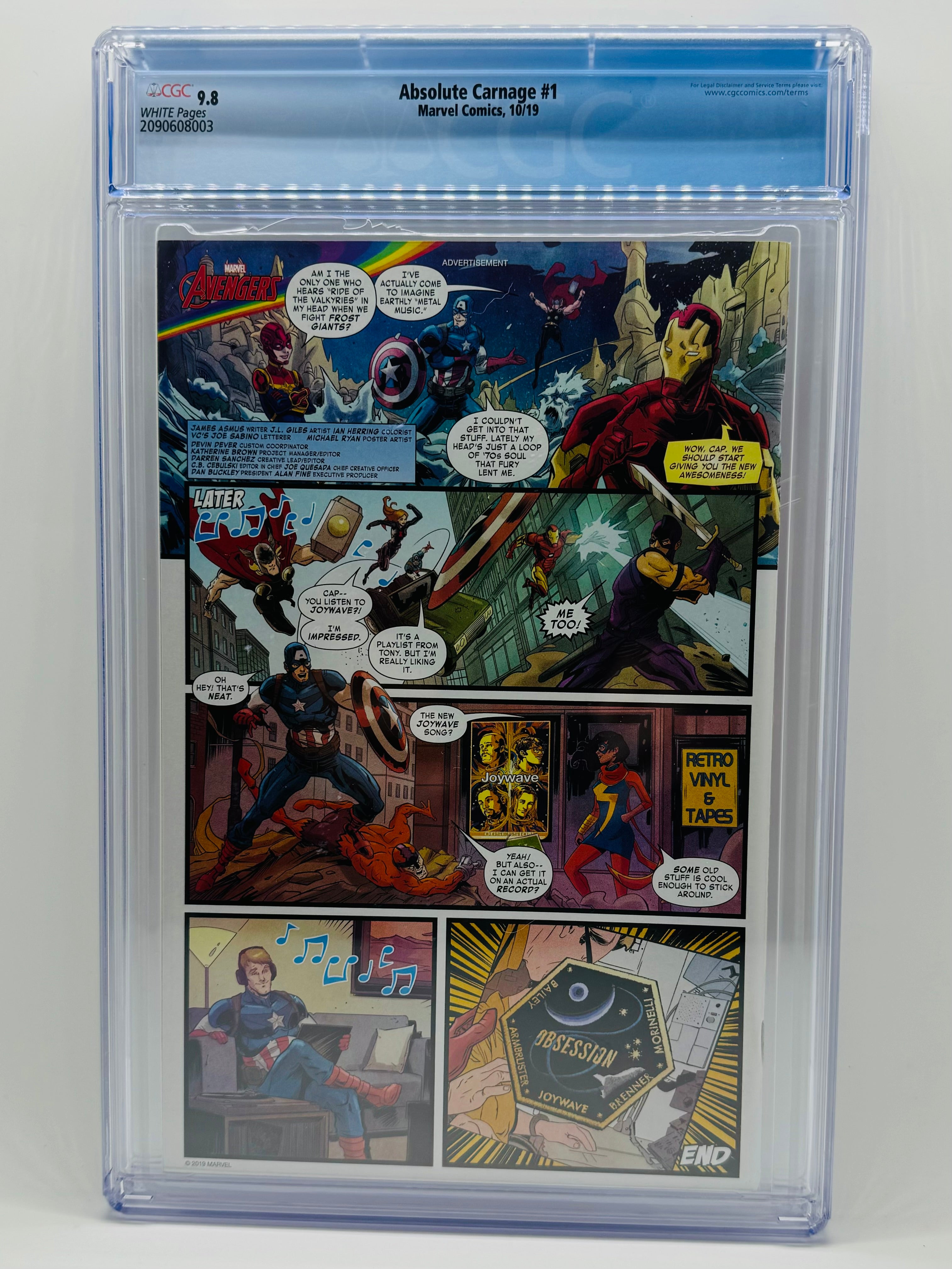 Absolute Carnage #1 CGC 9.8 factory